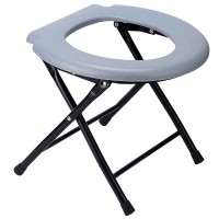 Folding Commode Portable Toilet Seat - Porta Potty and Commode Chair - Comfort Chair Perfect for Camping, Hiking, Trips