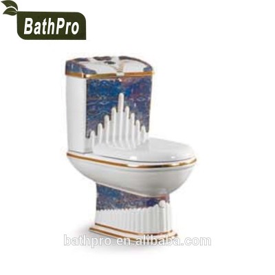 S-trap P-trap Washdown Ceramic Material European Standard WC Toilet