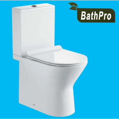 White Two Piece Ceramic Bathroom Toilet with UF Cover