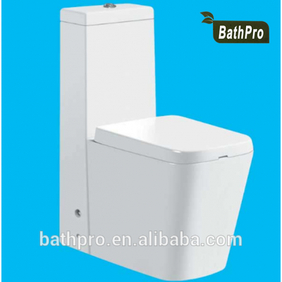 square shape white ceramic material toilet wc price foshan