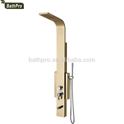 2016 Brand New Stainless steel L type shower set with rain shower