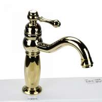 ANNWA an1A5252G Classical Luxury Gold Hot&Cold Single Handle Bathroom Basin Faucet