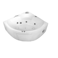 Round Heart Shaped Corner Air Jet Acrylic Ozone Cheap Whirlpool Massage Bathtub