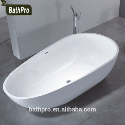 Bath tub 2 person 1700 length Artificial Stone bathtub for adult