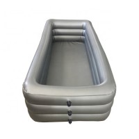 medical equipment inflatable bathtub on bed