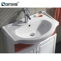 Fashion design stable quality counter type wash basin white washbasin ceramic basin