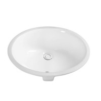 New Model No hole Faucet White Color Ceramic Sanitaryware Round Undercounter Wash Basin