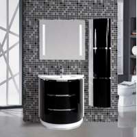 High quality hotel bathroom furniture led lighting mirror luxury style cheap PVC/MDF cabinets