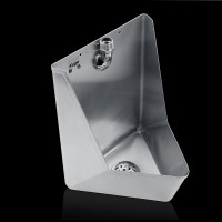 Hot sale commercial corner wall mount urinal stainless steel top inlet men's urinal for sale