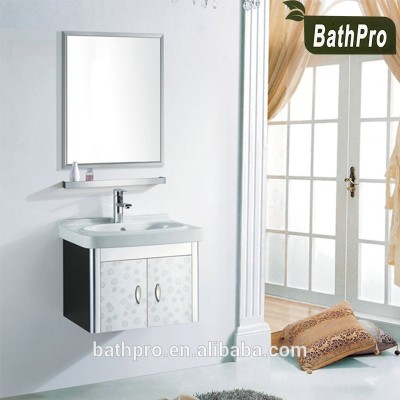 Modern style waterproof stainless steel bathroom furniture 24 inch bathroom vanity