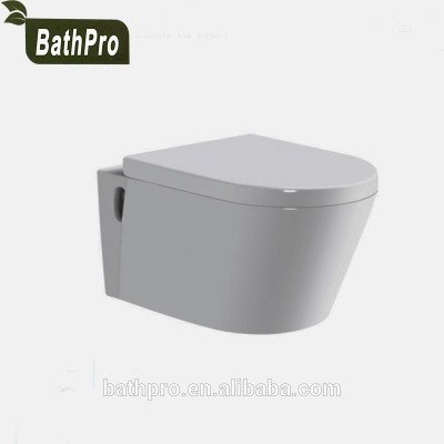 Class A quality white ceramic material P-trap wall hung wc toilet