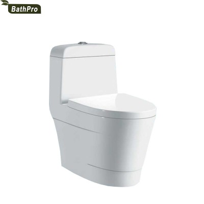 S-Trap Drainage Pattern and Dual-Flush Feature Water Closet Ceramic Siphonic One Piece Toilet