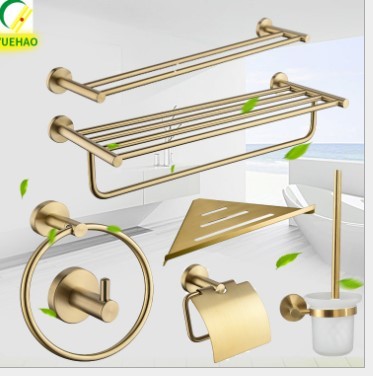 gold 304 material stainless steel bathroom accessories